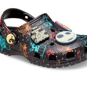 Nightmare Before Christmas Glow in the Dark Crocs J5/W7 NWT